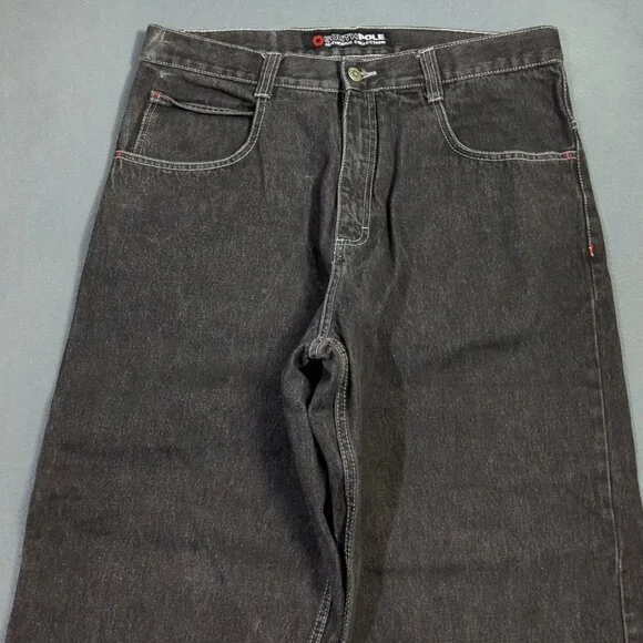 Southpole Jeans Men's 38 Fits 37x31 Black Baggy Denim Authentic Collection Y2K - Picture 6 of 15